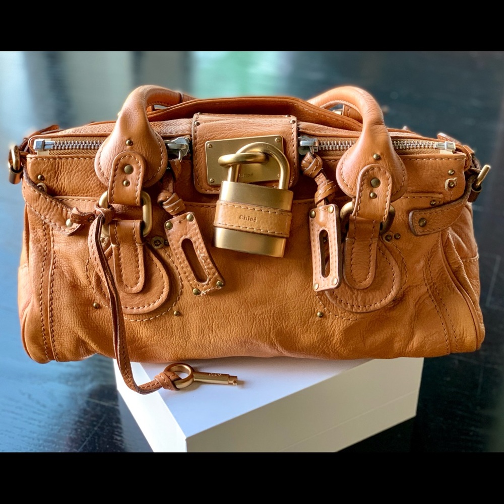 Chloe Paddington Medium Tan Leather Satchel